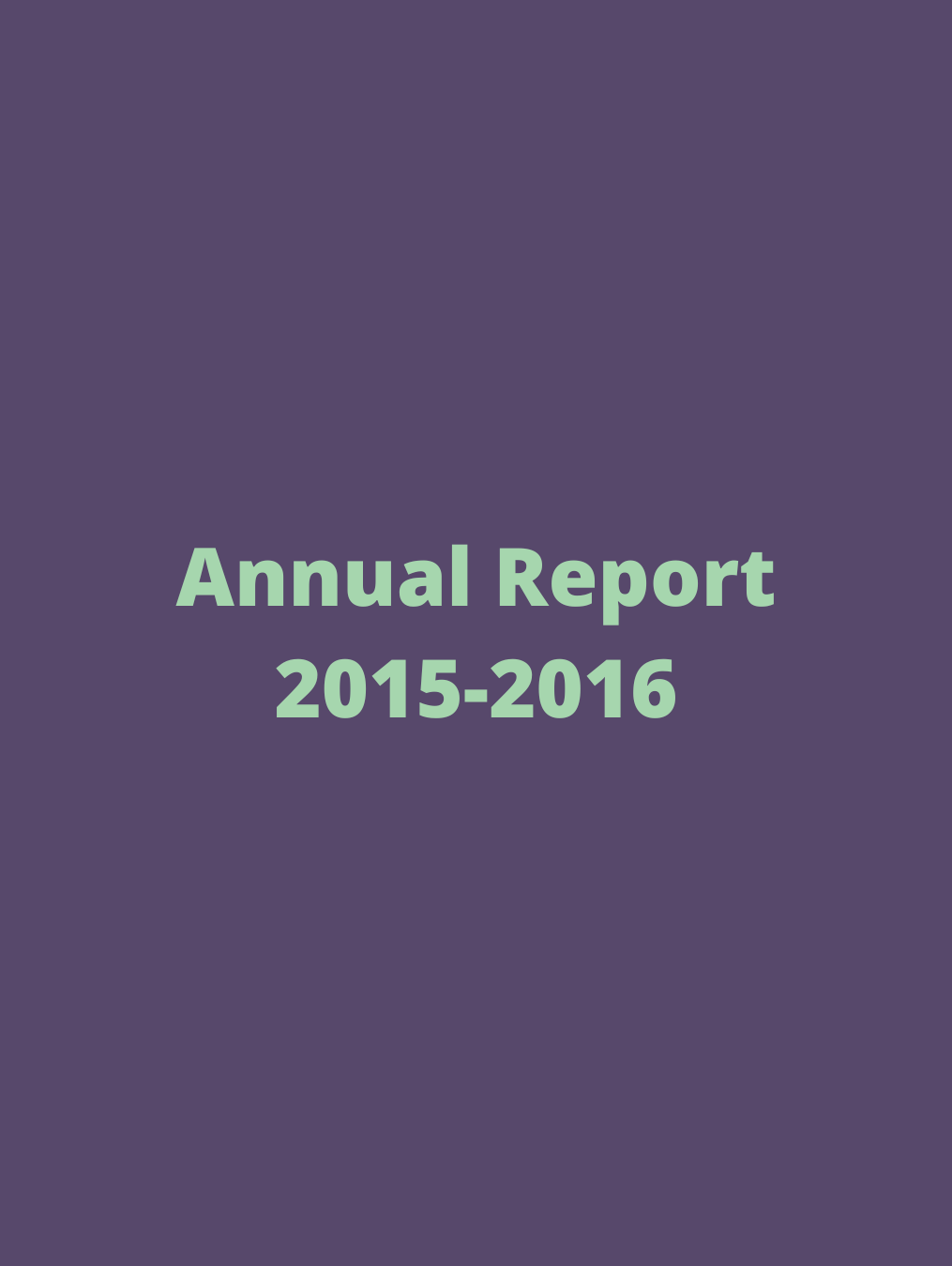 Annual Report 2015-2016 display graphic